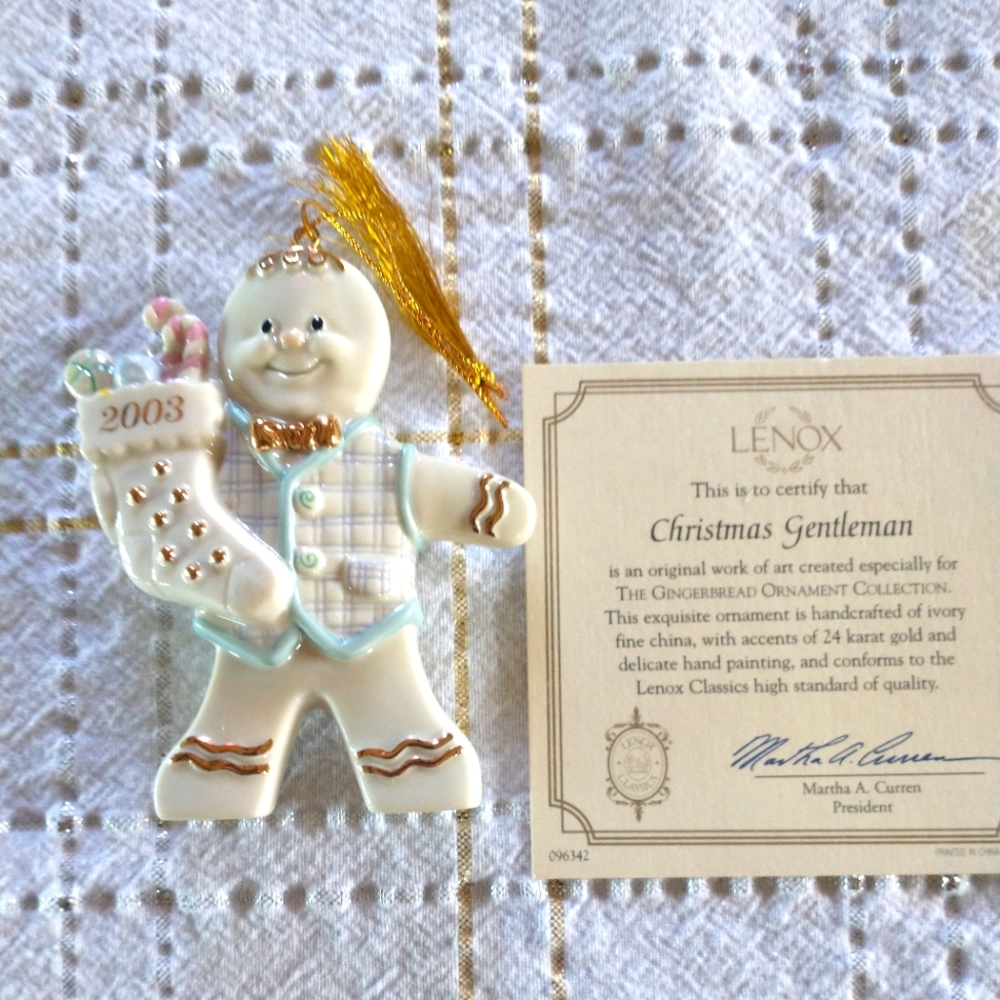 Lenox gingerbread man collectible